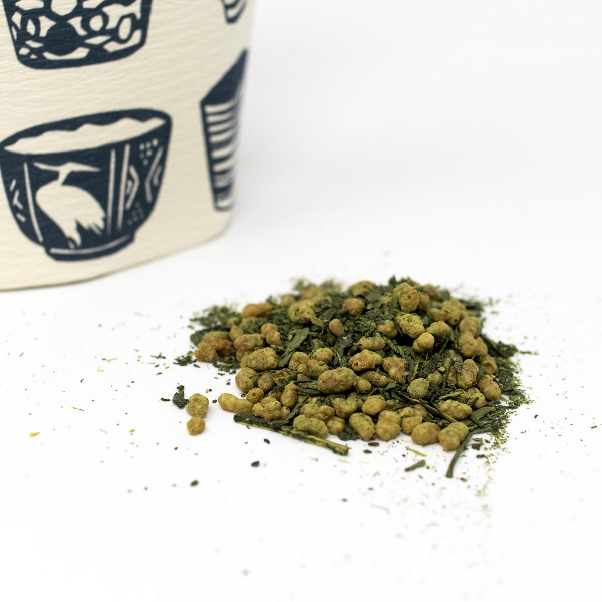 general popcorn tea closeup