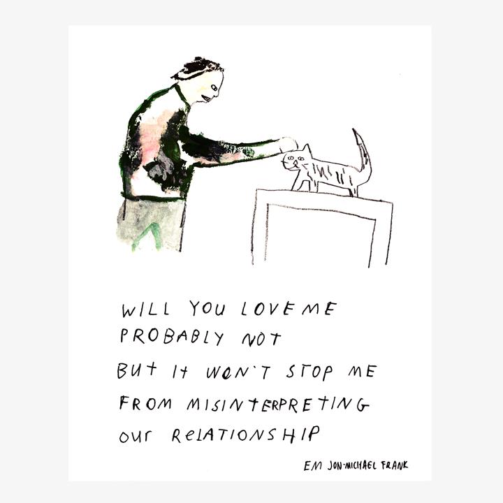 Relationship Cat Print