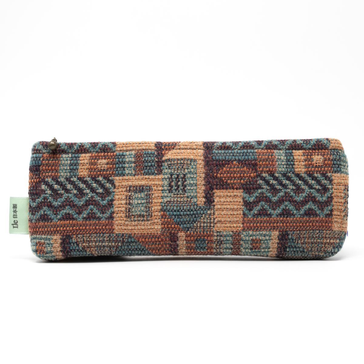 kawauchi train pencil case brown