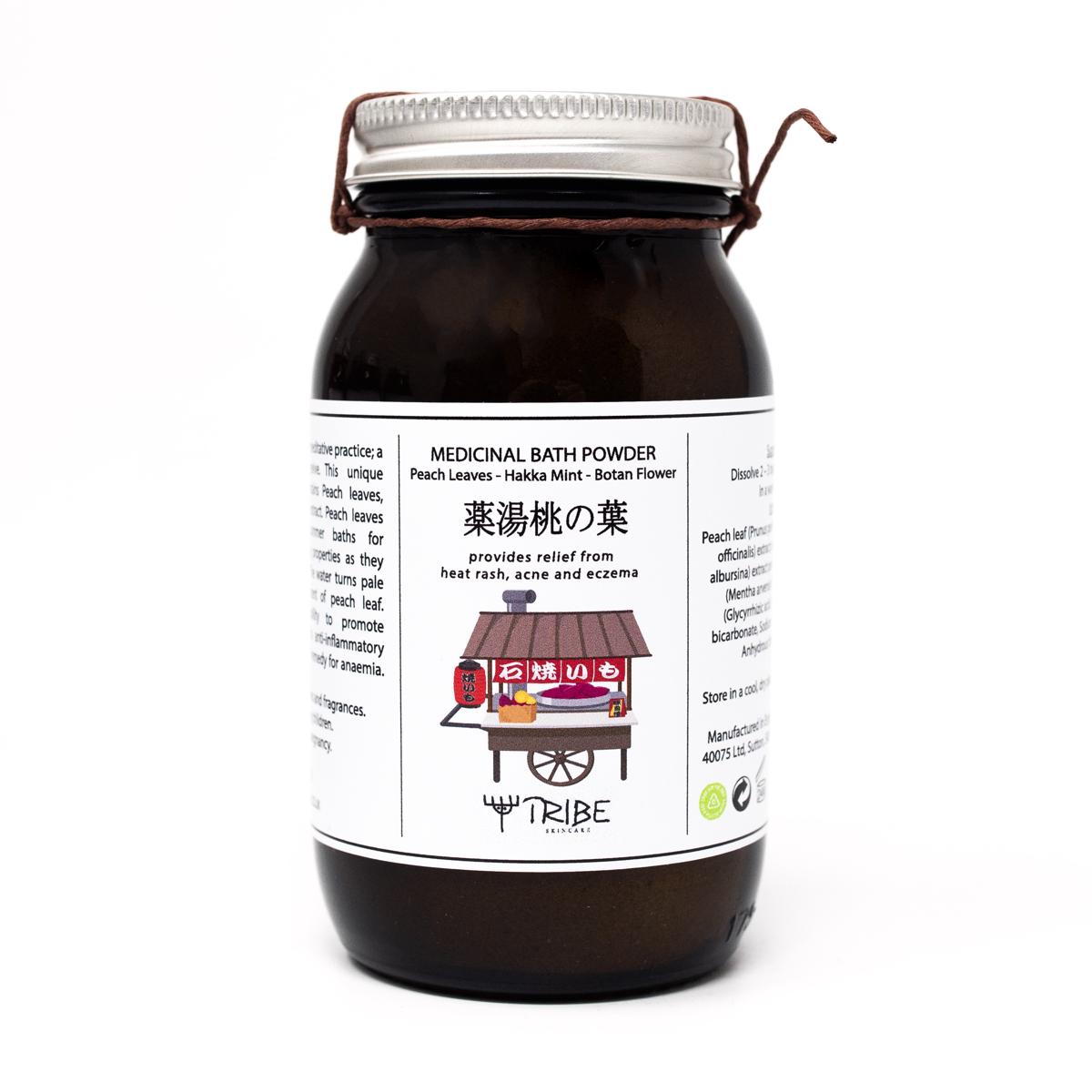tribe peach leaves bathing powder dark
