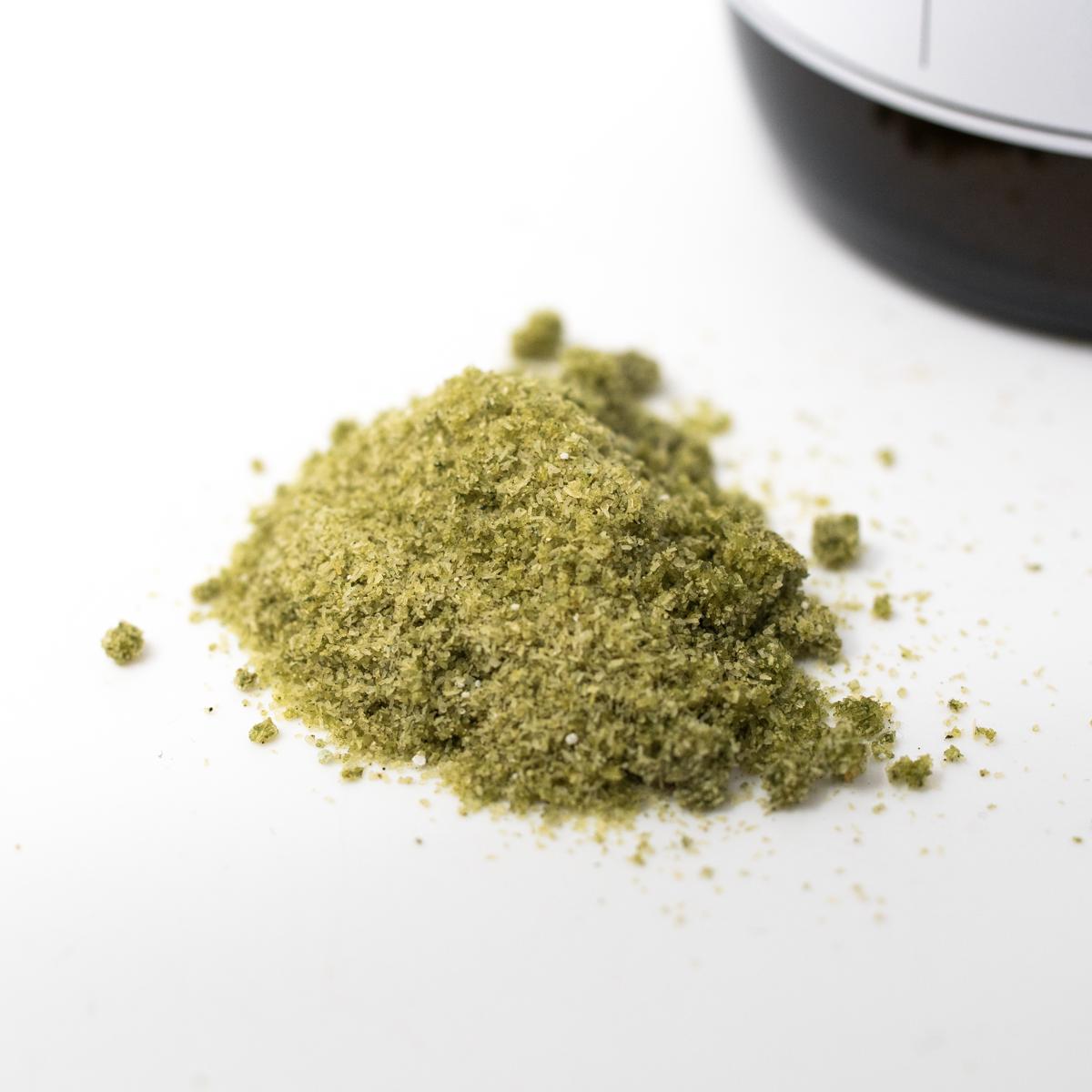 tribe peach leaves bathing powder dark closeup