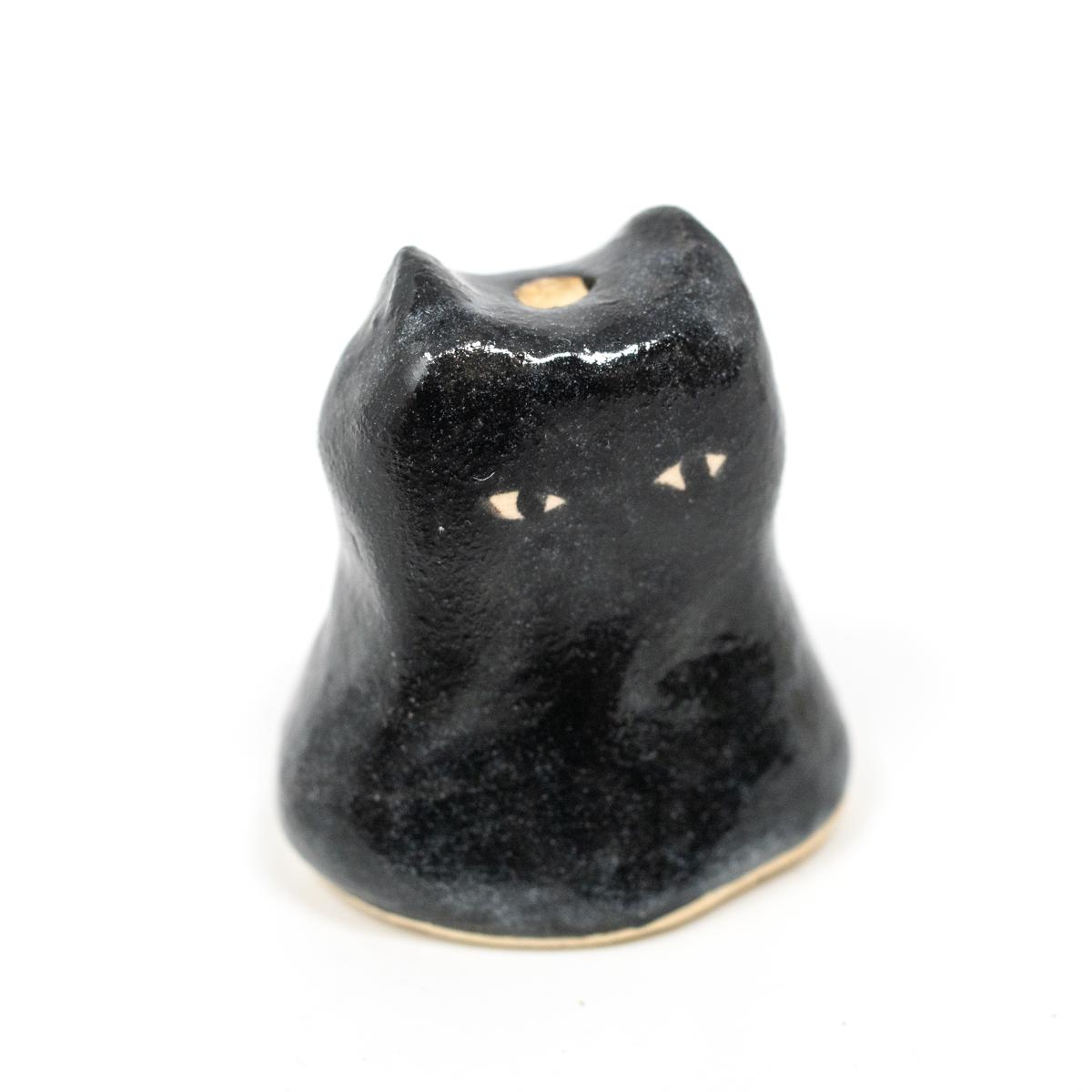 black cat incense holder angle