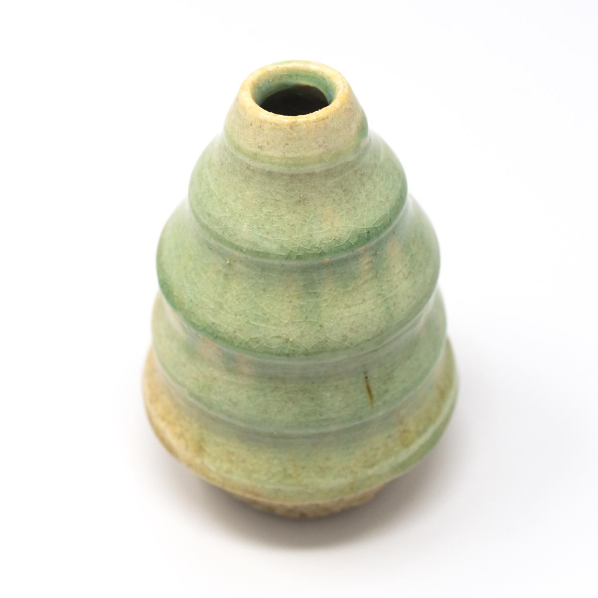 aya ogawa small green vase top angle