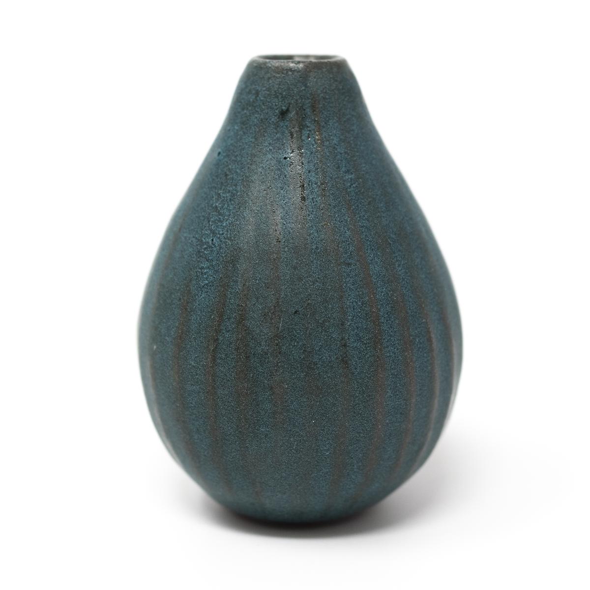 aya ogawa dark blue vase