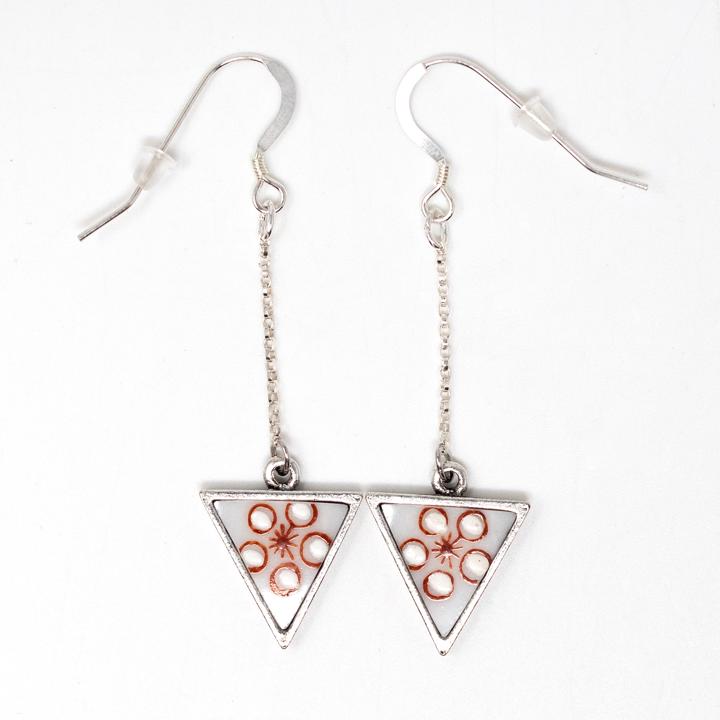 Shiro Ume Silver Drop Earrings