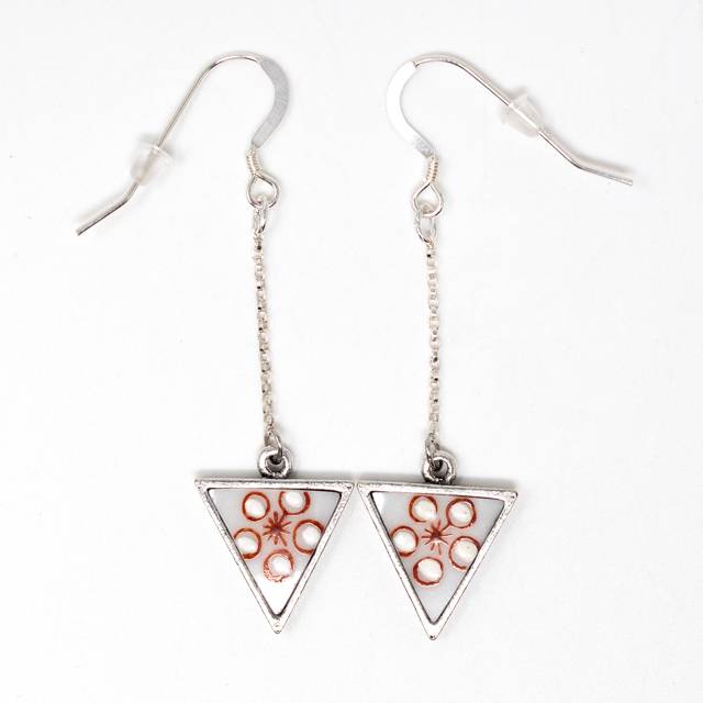 Shiro Ume Silver Drop Earrings