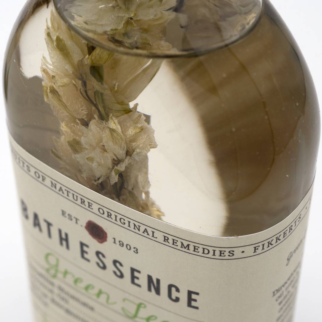 green tea bath essence closeup