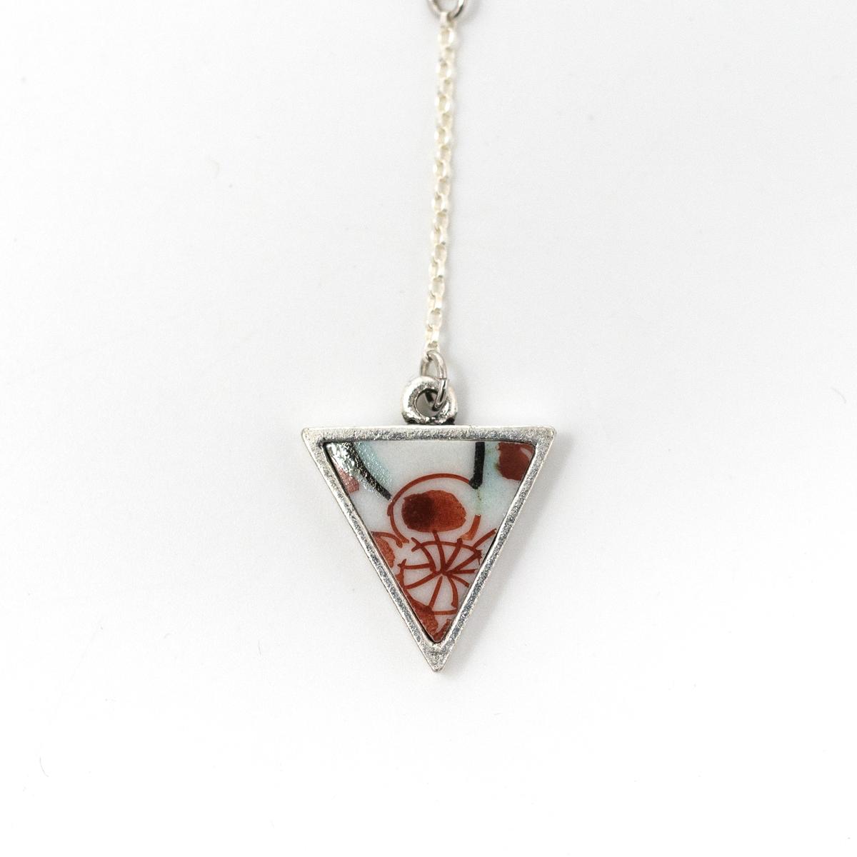 nozomi silver red flower necklace top