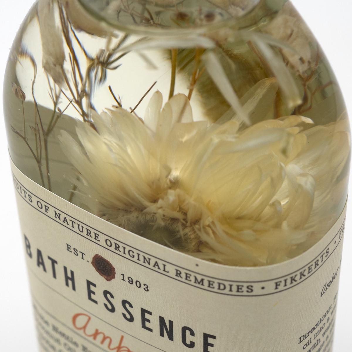 amber bath essence closeup
