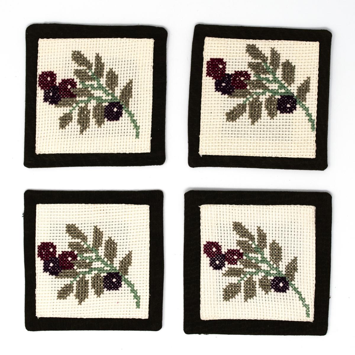 handmade palestine olive branch coaster