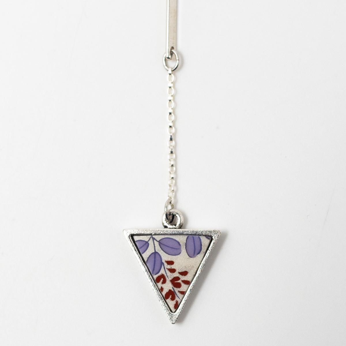 nozomi red purple flower necklace large
