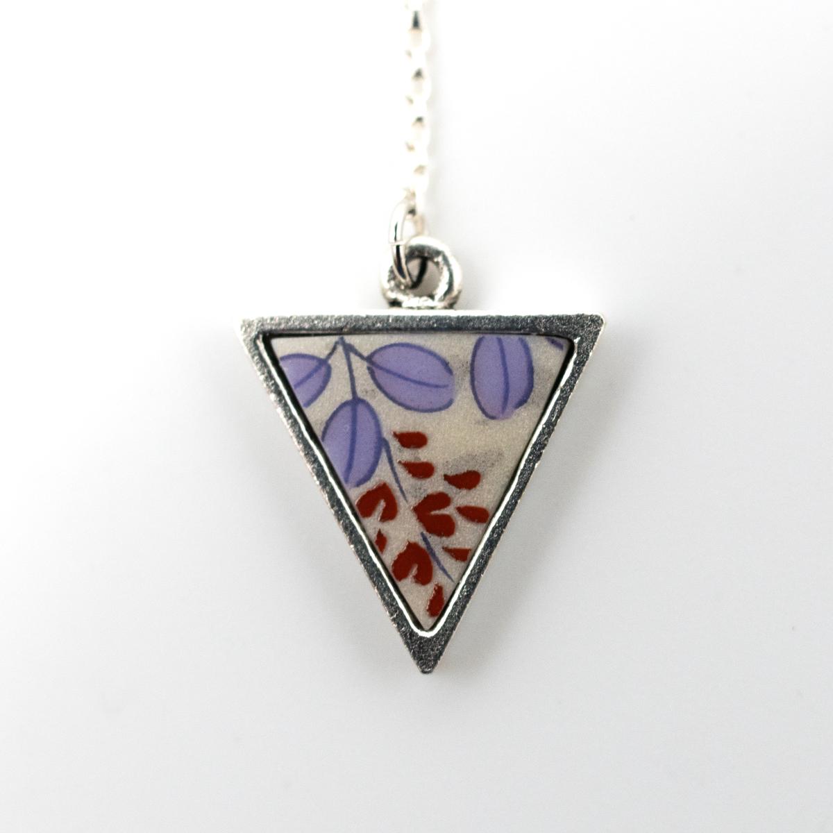 nozomi red purple flower necklace