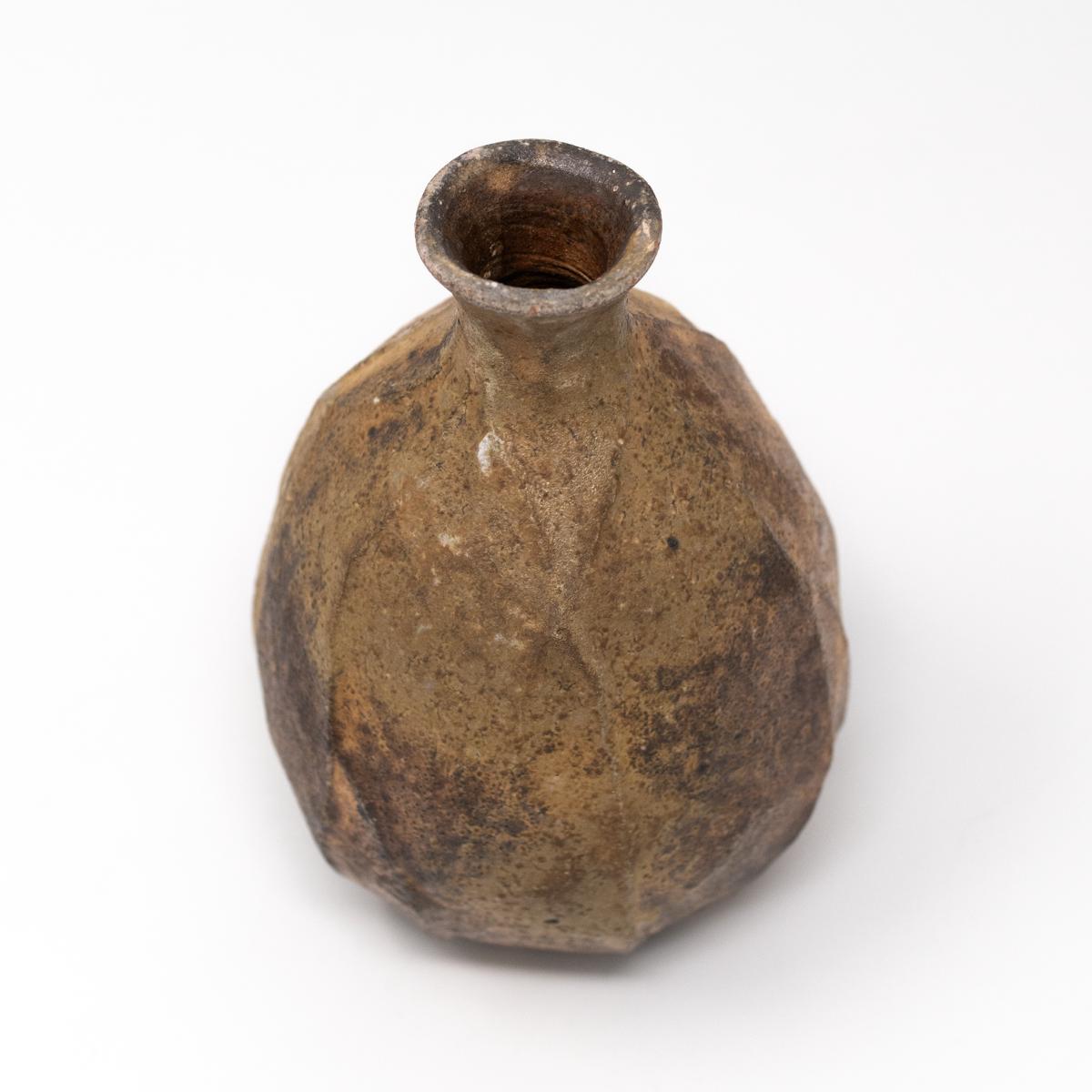 kenji tayama round brown vase