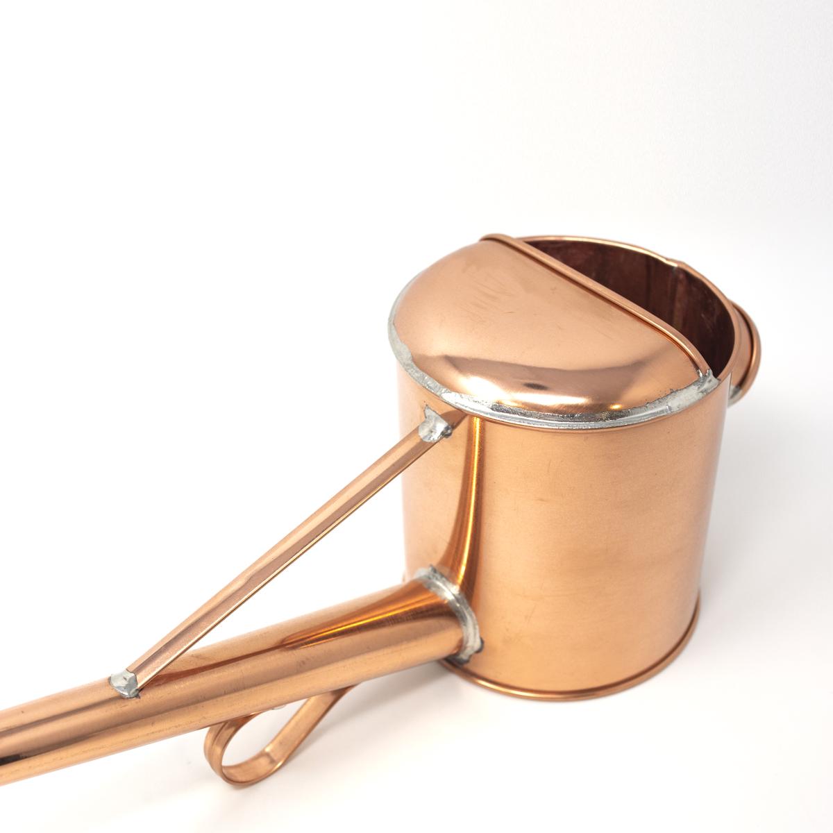 copper watering can top angle