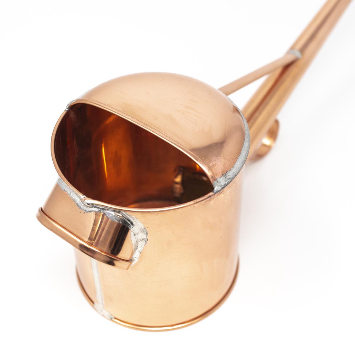 copper watering can top inside