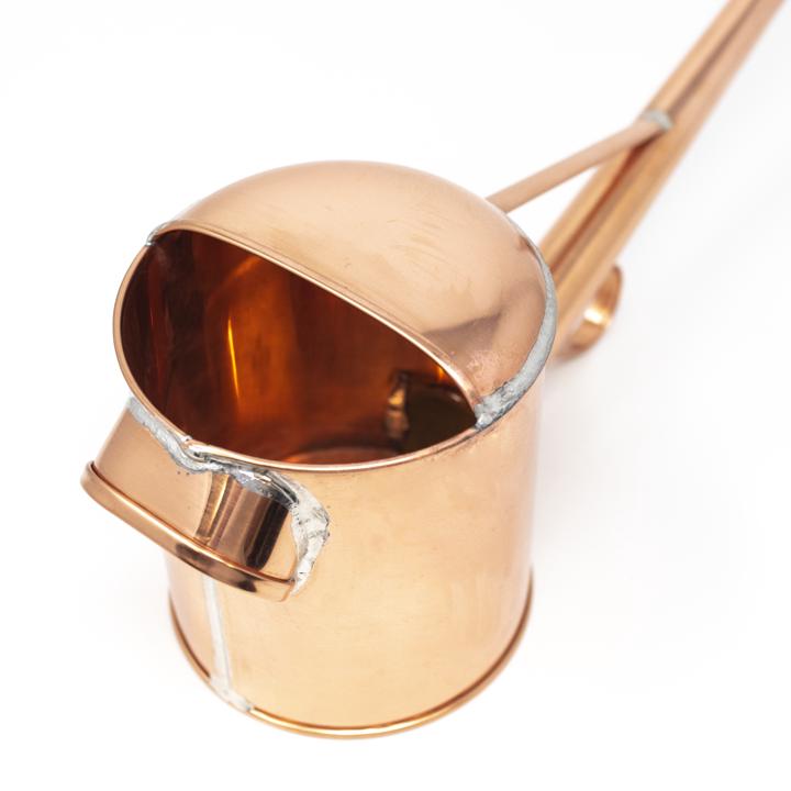 copper watering can top inside