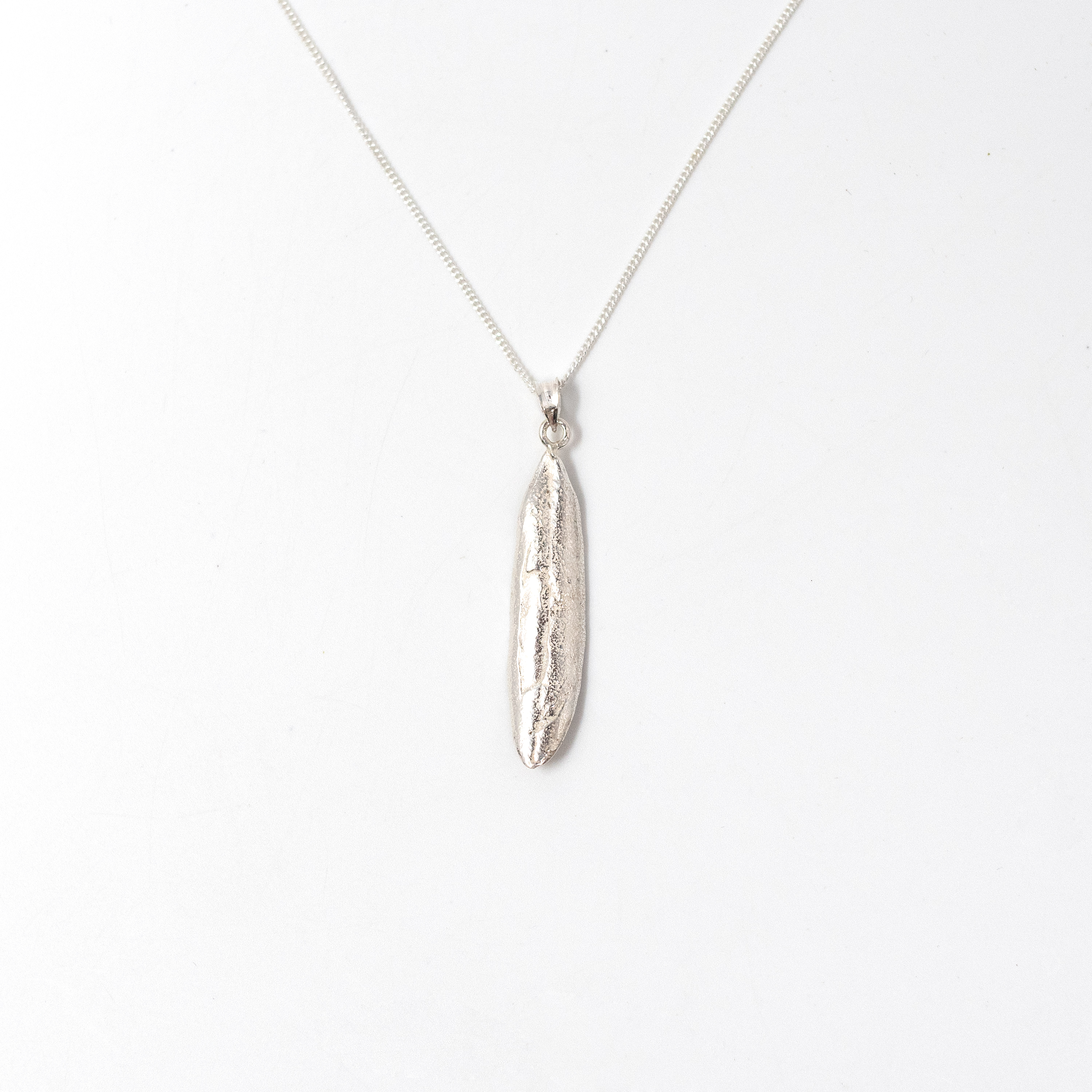 Image of Olive Leaf Silver Pendant