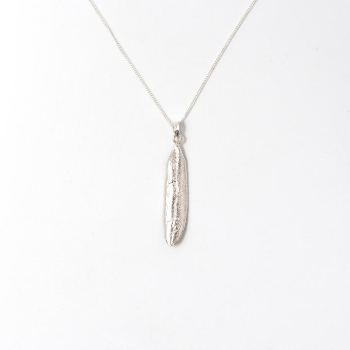 Olive Leaf Silver Pendant