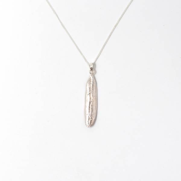 Image of Olive Leaf Silver Pendant