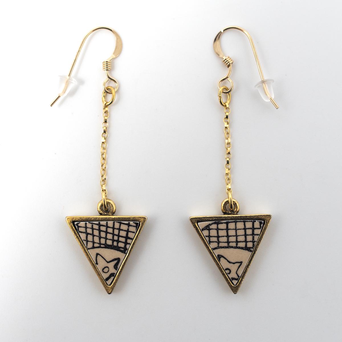 Nozomi Project earrings blue white