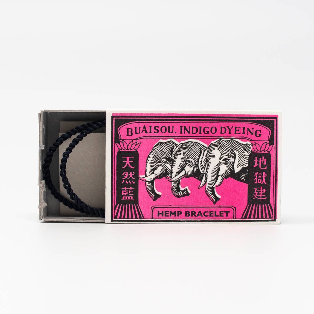 Image of BUAISOU Indigo Hemp Bracelet