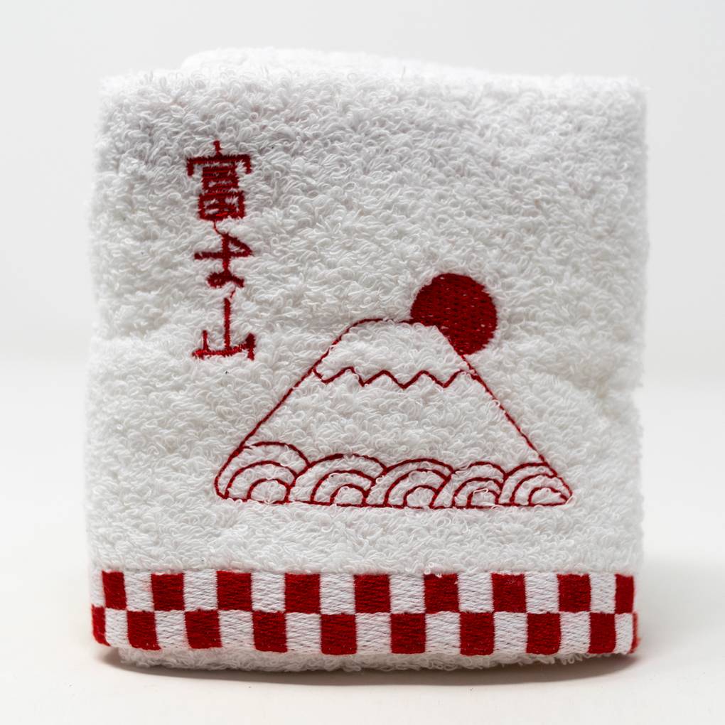 Image of Embroidered Japanese Hand Towel