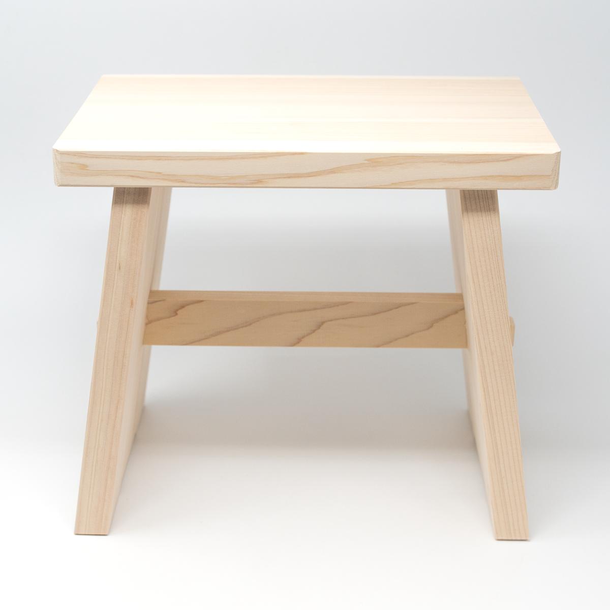 saikia hinoki stool end top