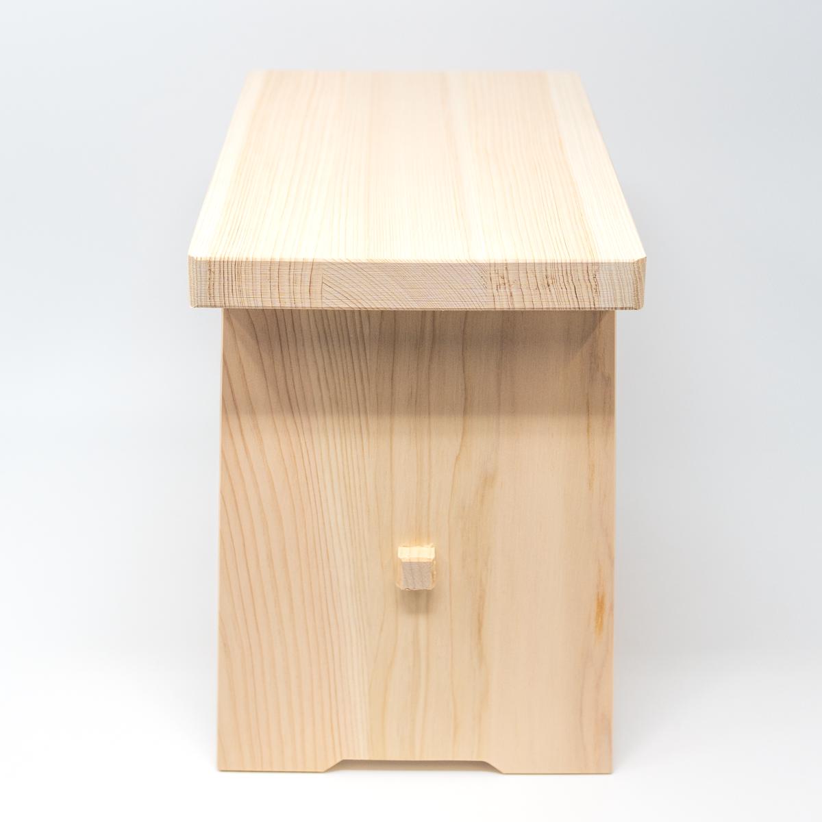 saikia hinoki stool side