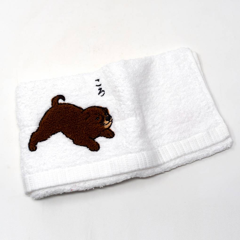 Image of Embroidered Japanese Hand Towel
