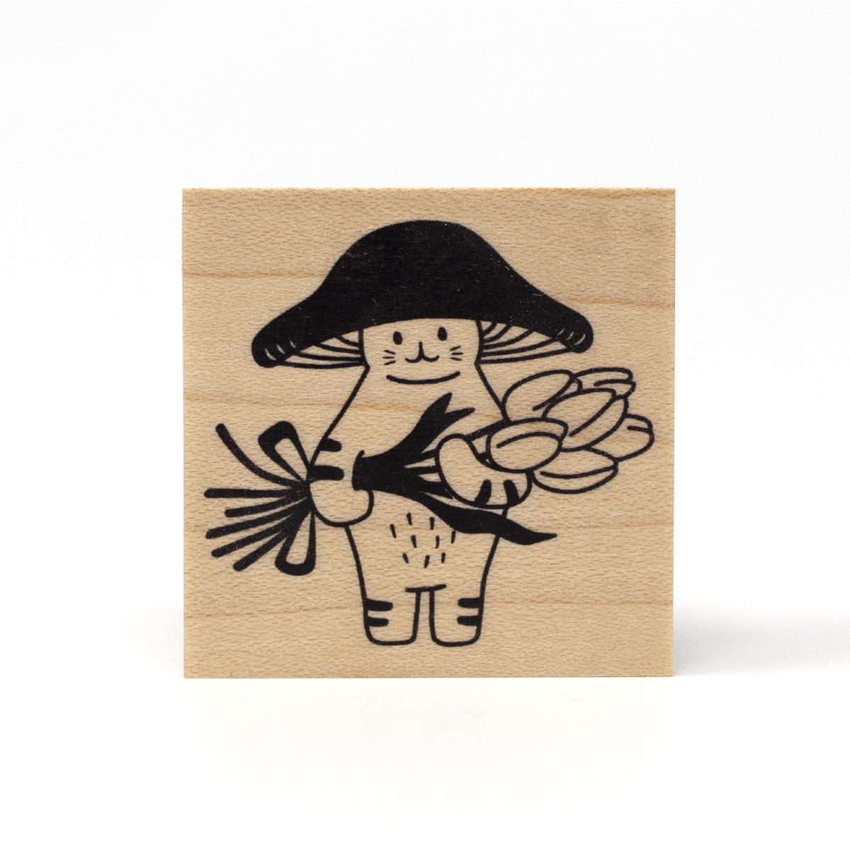 super stamp cat flowers