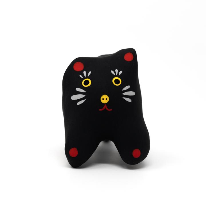 Maneki Neko Hariko Ornament: Black