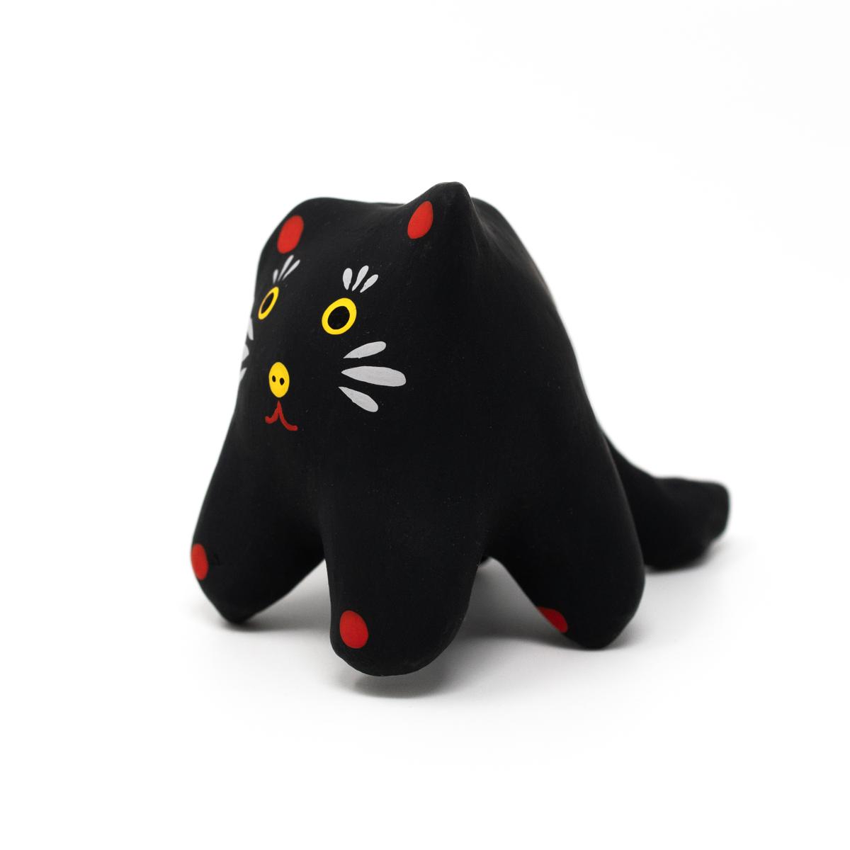 good job black female cat side