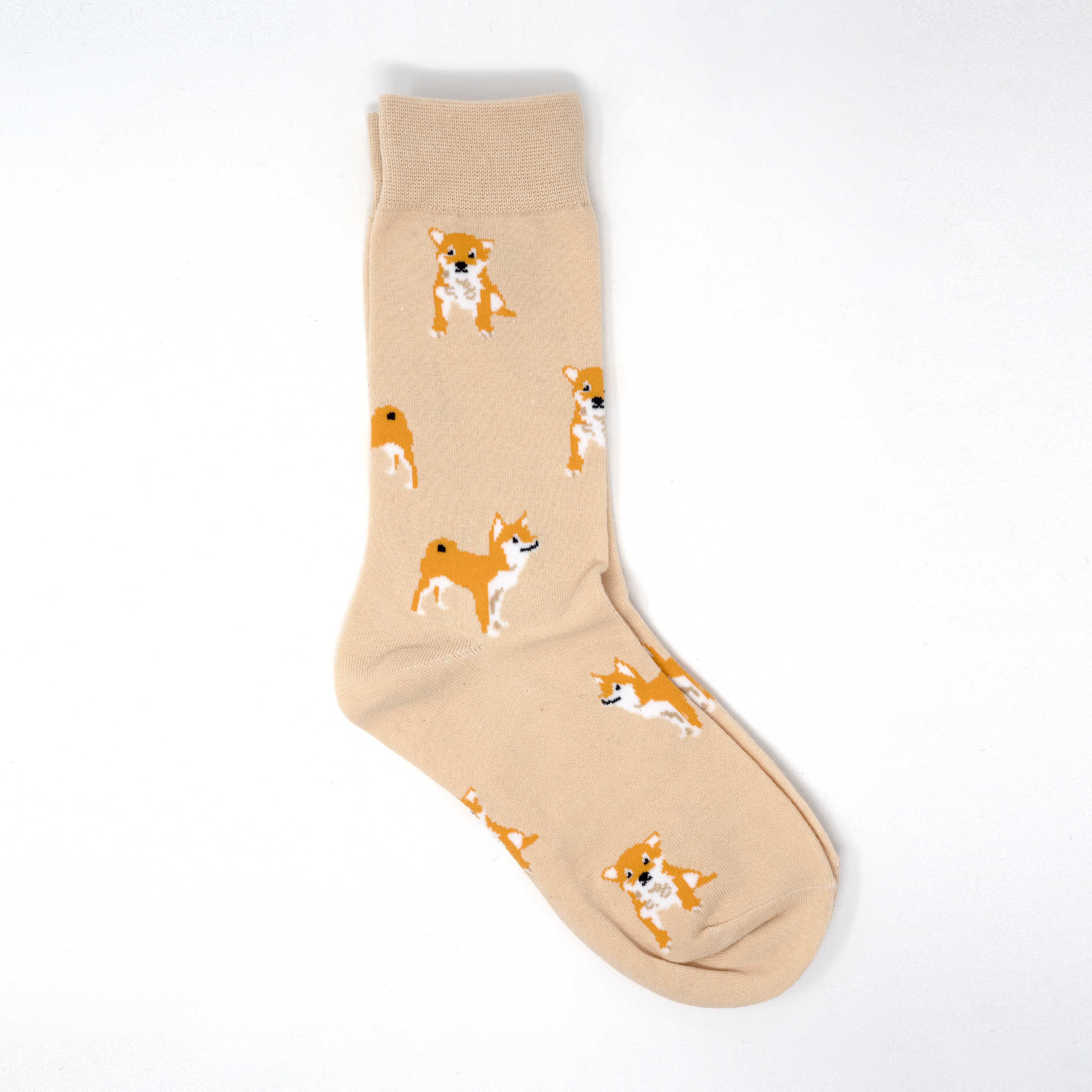 Image of Shiba-inu Socks Cream