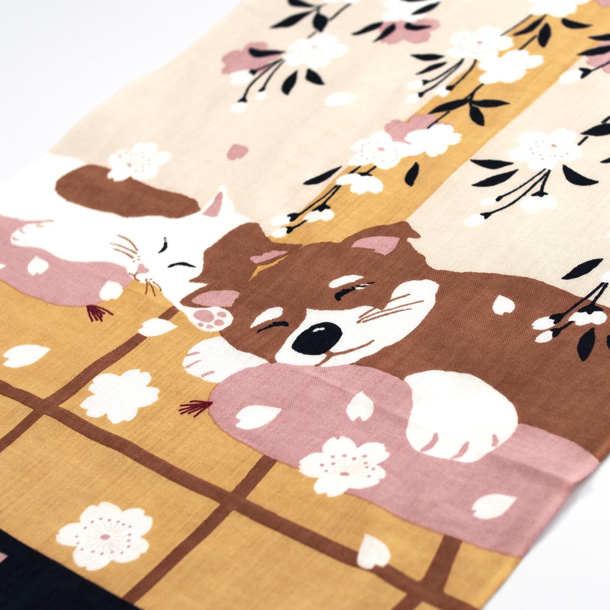 general sleeping neko to inu tenugui angle