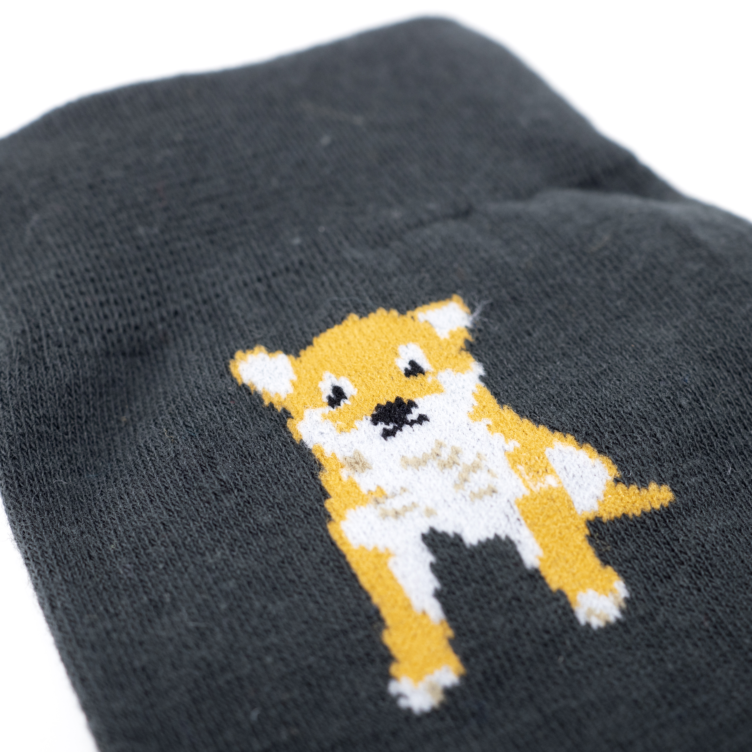 Image of Shiba-inu Socks Charcoal