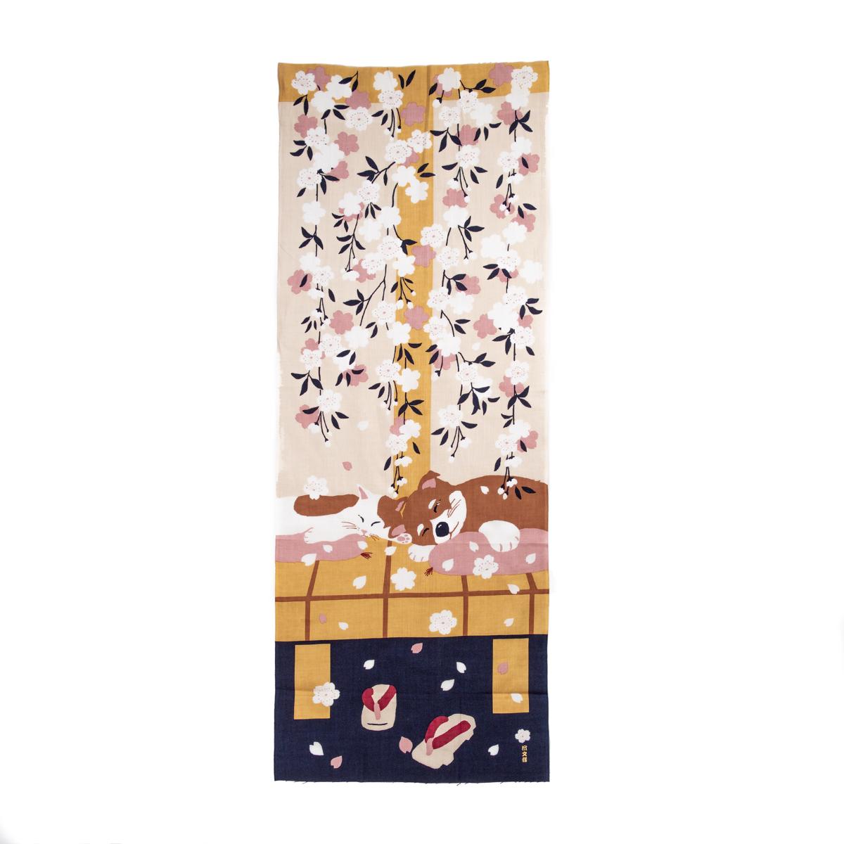 general sleeping neko to inu tenugui