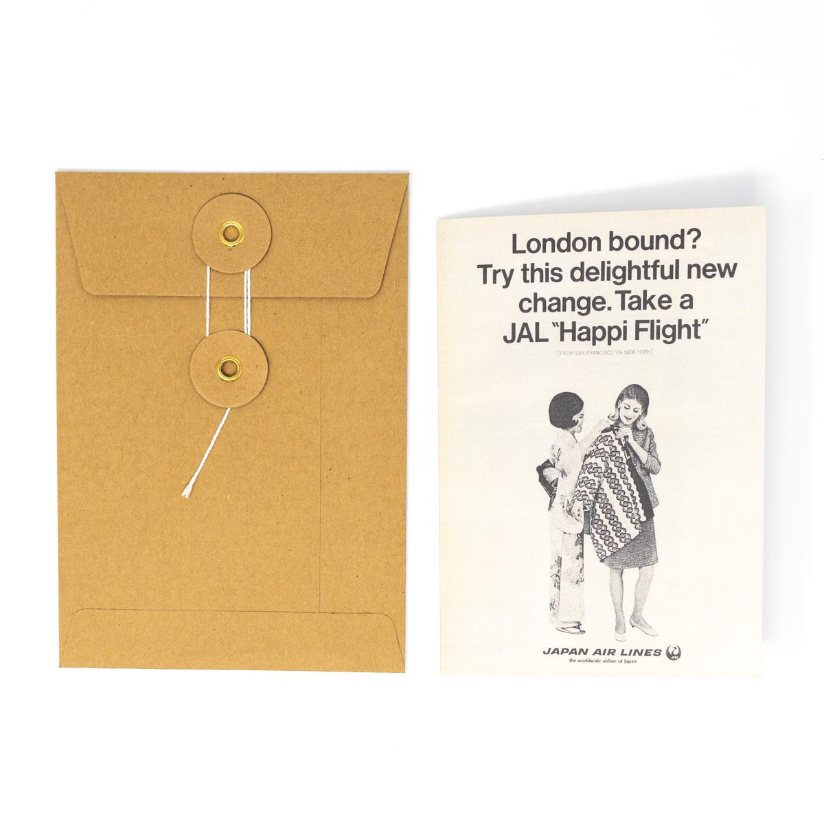 own brand jal card front envelope