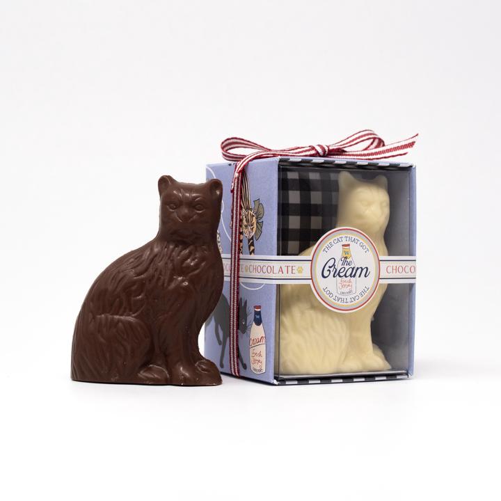 chocolate gift company cat chocolate open