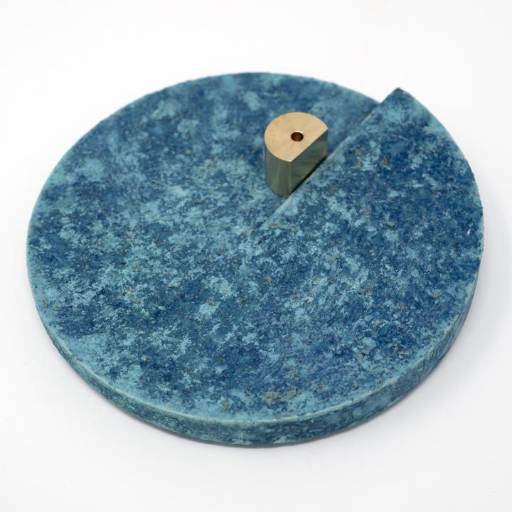 incense holder blue angle
