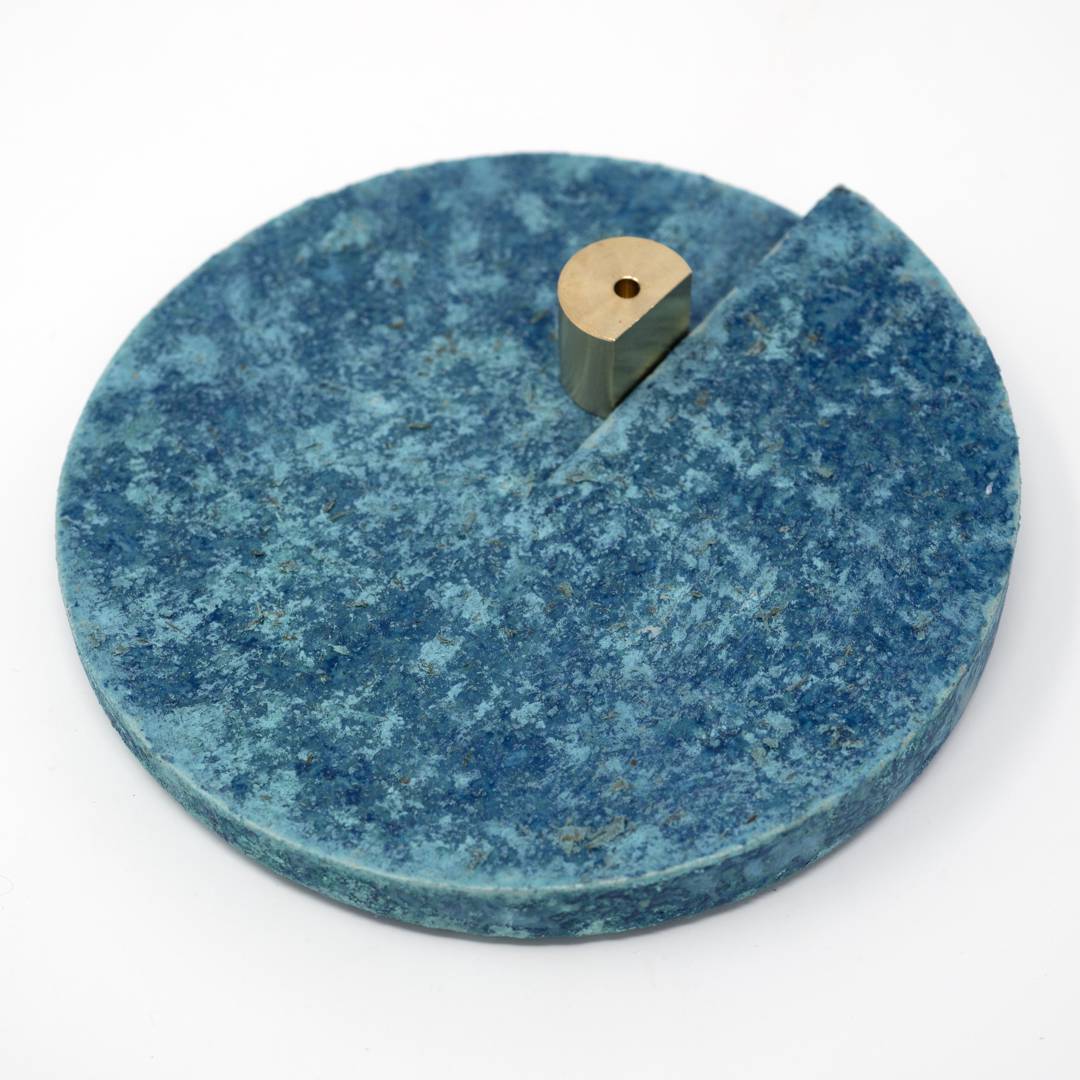 incense holder blue angle
