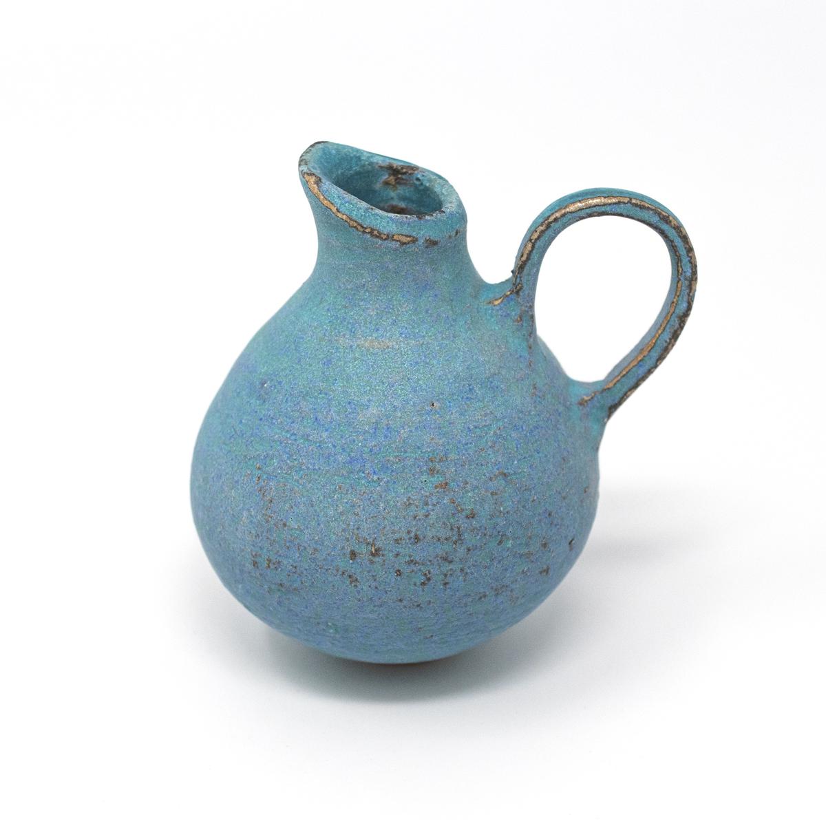 aya jug antique blue front angle