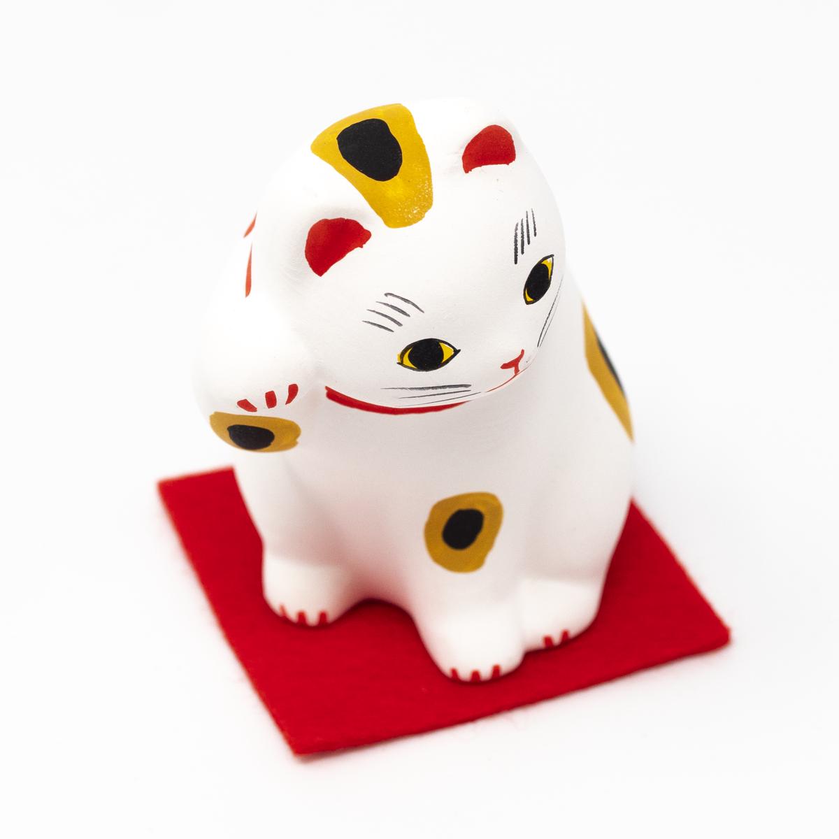 general cat on mat top angle