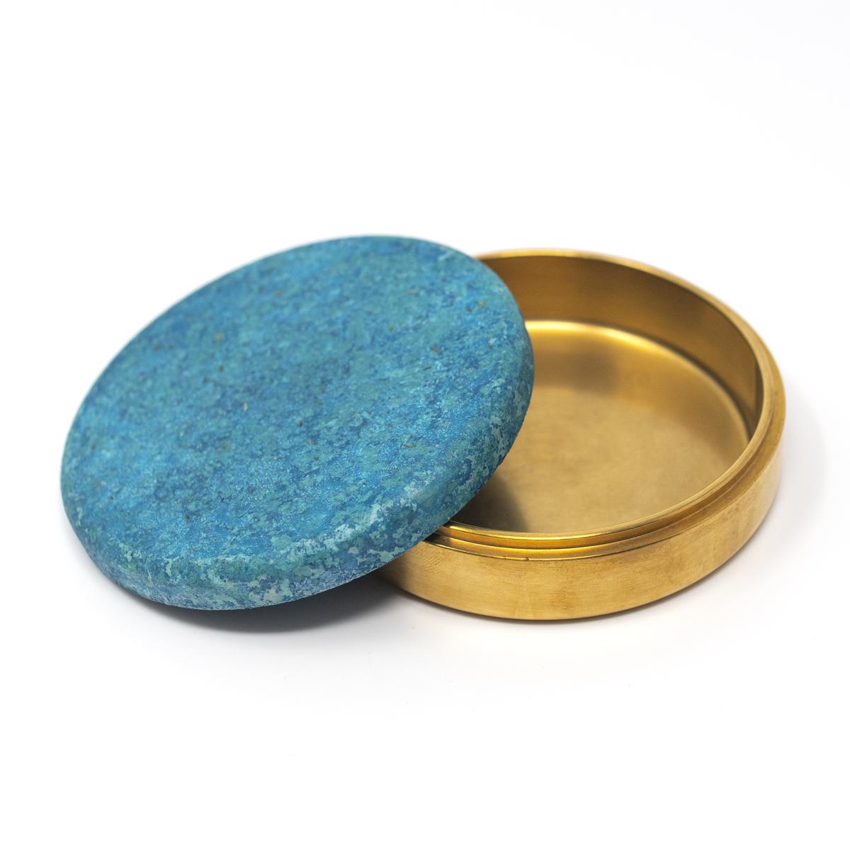 yenchen yawen trinket box blue deep side open