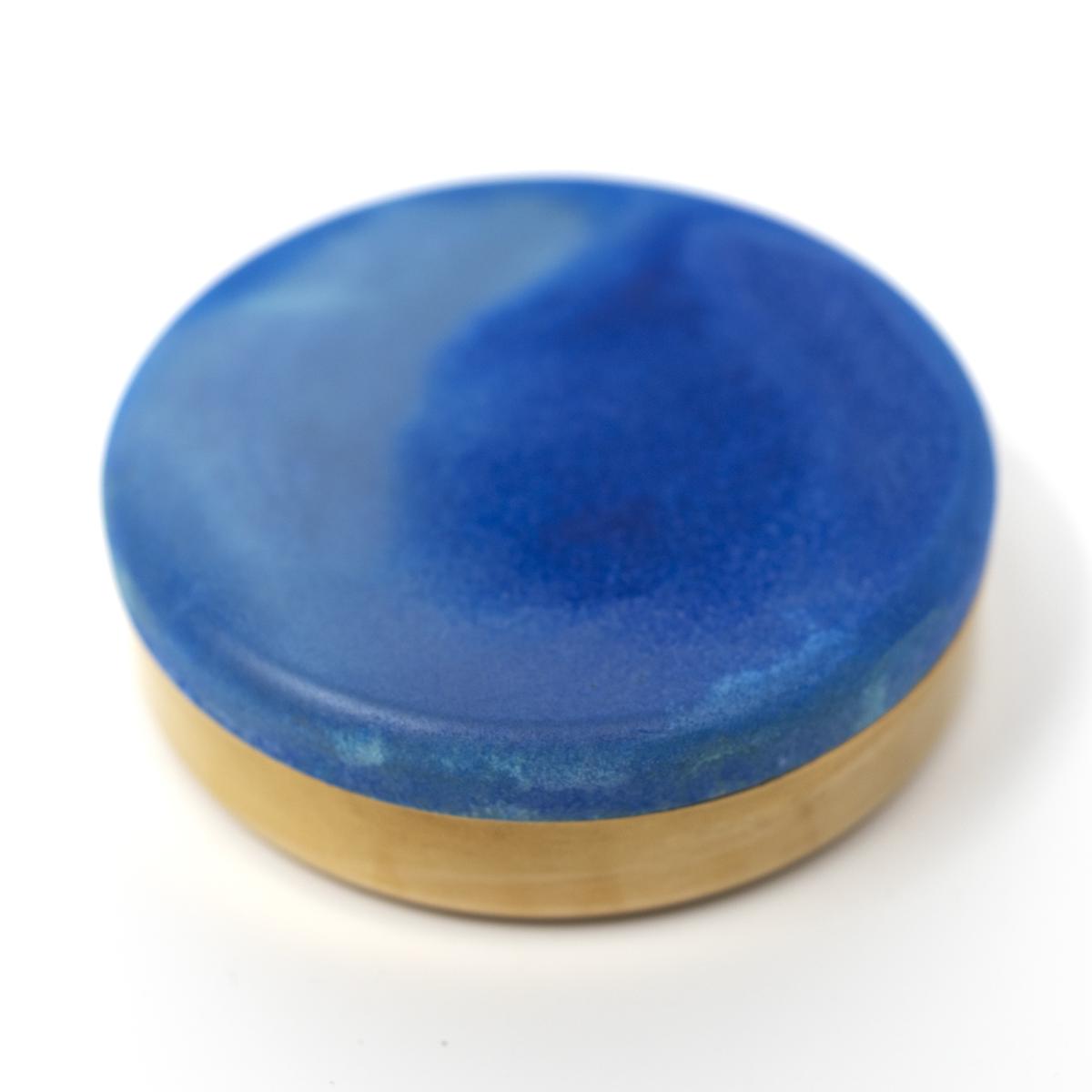 yenchen yawen trinket box blue top angle
