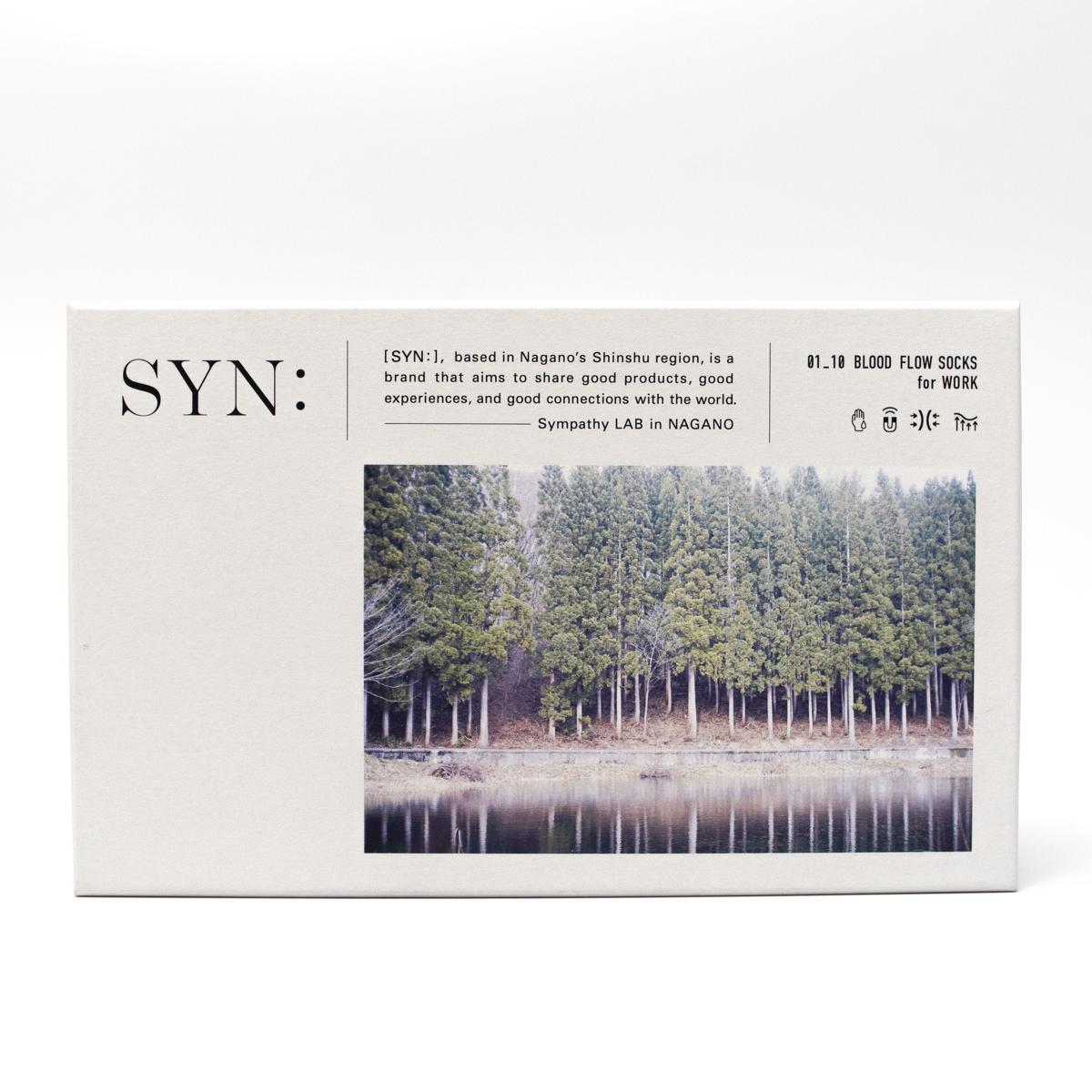 syn blood flow for work socks box