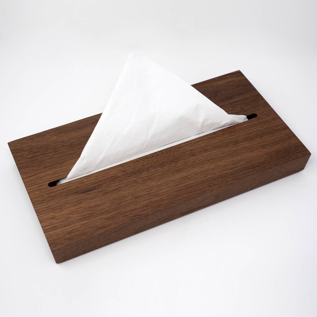 Image of Walnut Tissue Box