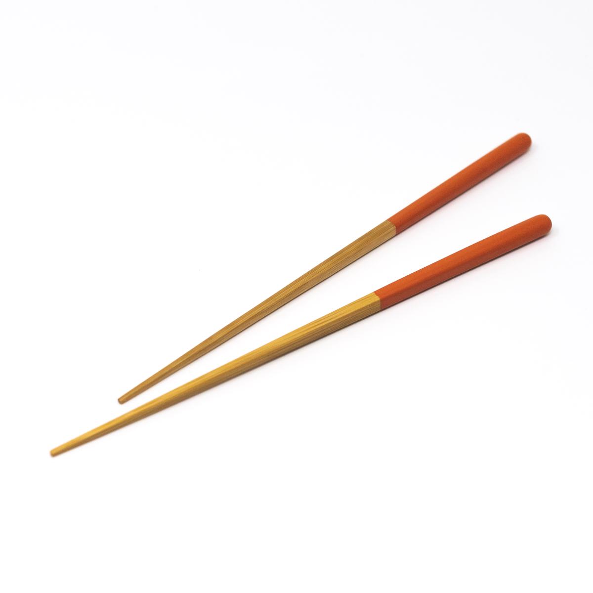 morihata chopsticks orange angle