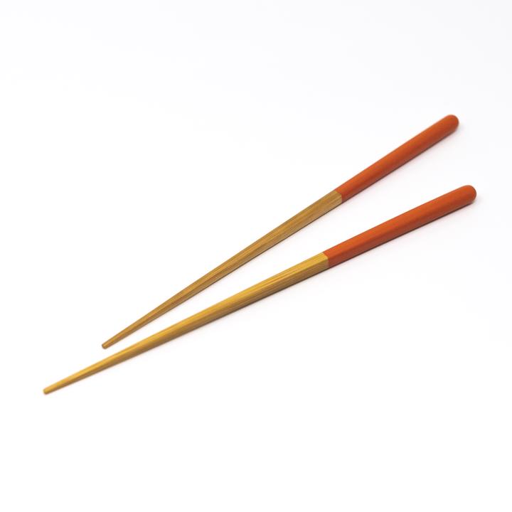 morihata chopsticks orange angle