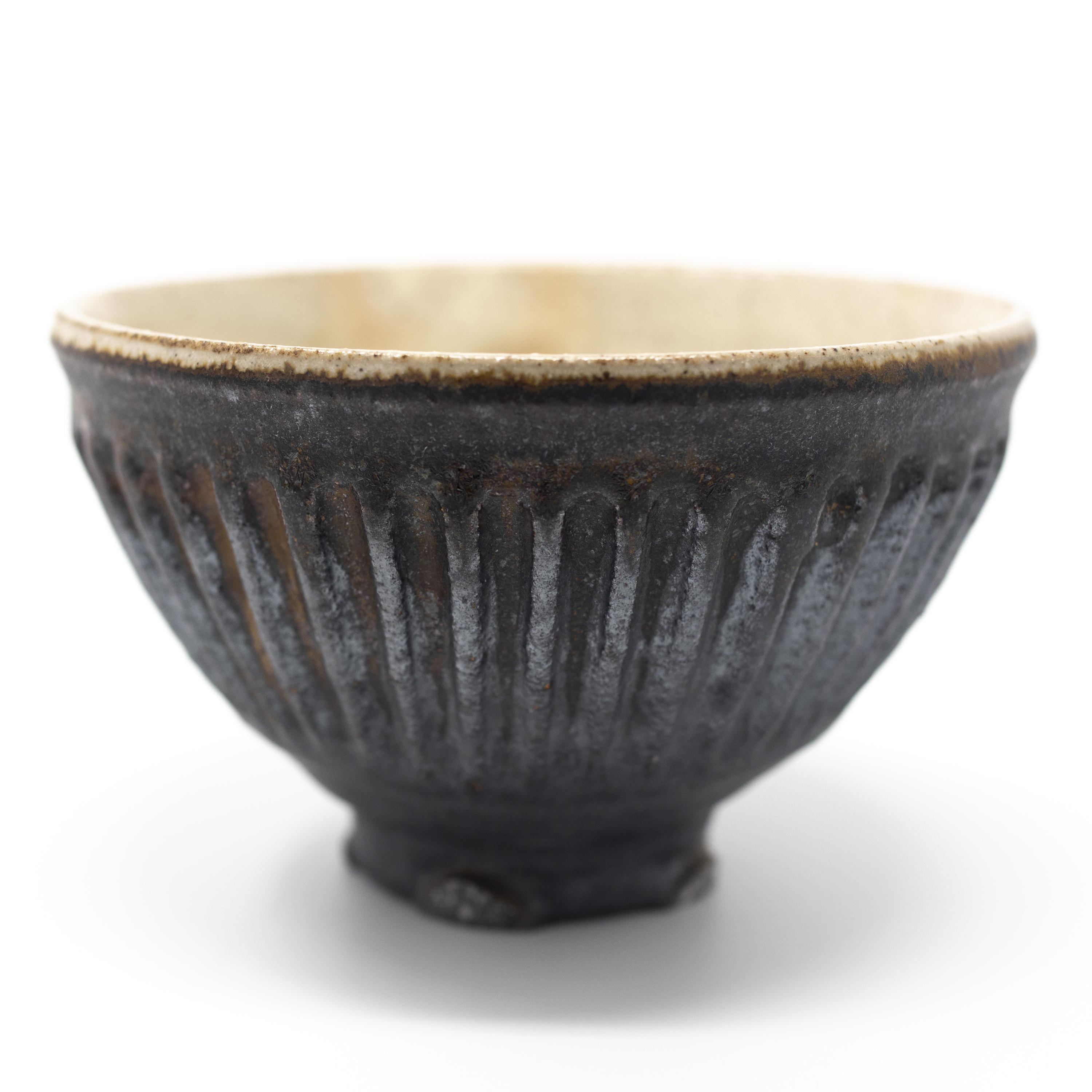 Image of Iron Black Shinogi Meshiwan Bowl