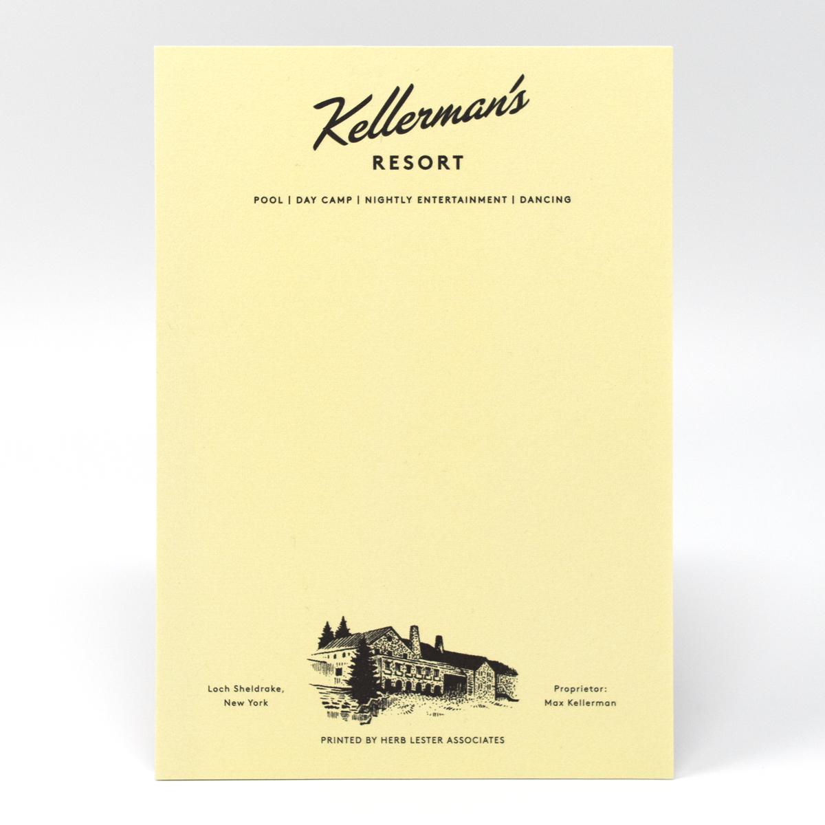 herb lester kellerman resort notepad